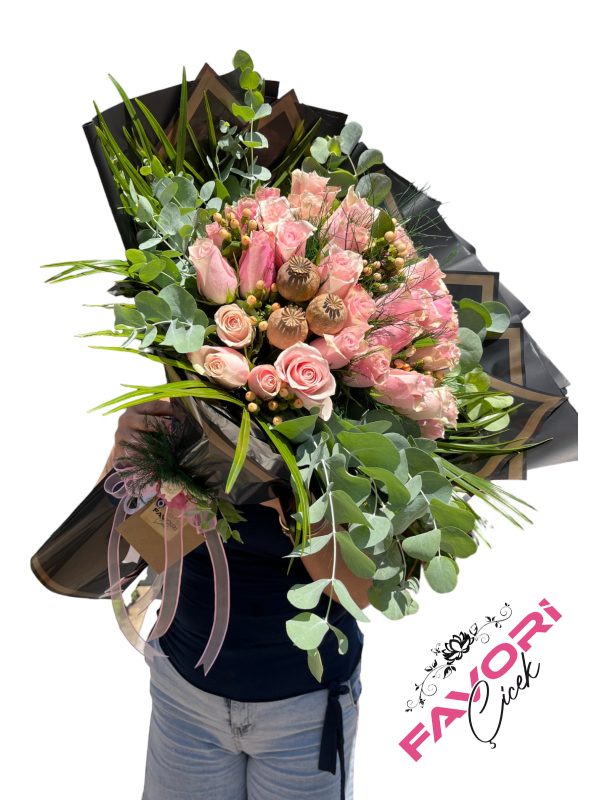 41 Pembe Gül İsteme Çiçeği