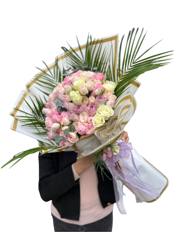 Pastel Tonlarda Gül Buketi