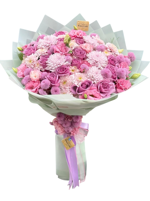 Pembe Lila Lüks İsteme Çiçeği