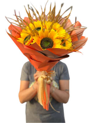 Yapay Ayçiçeği Buketi