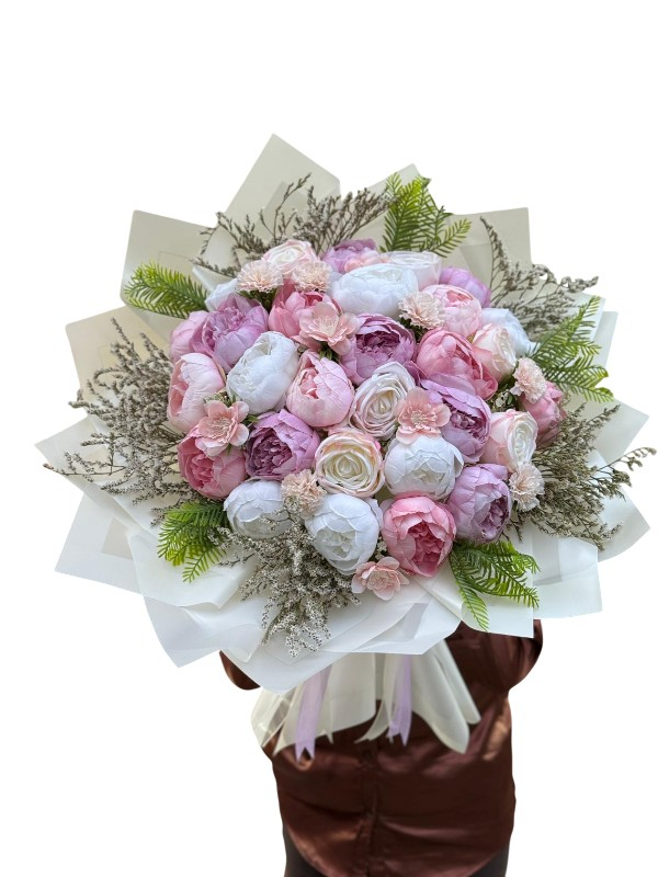 Yapay Lüks Şakayık Buketi