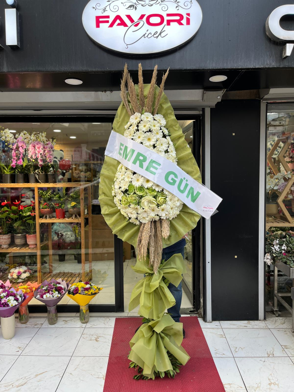 Yeşil Tonlarda Düğün ve Açılış Çelengi